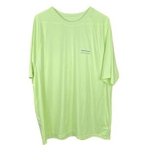 Trophy Wear Neon Yellow Marlin Green Mahi Mahi Short Sleeve T Shirt Men’s Sz XL